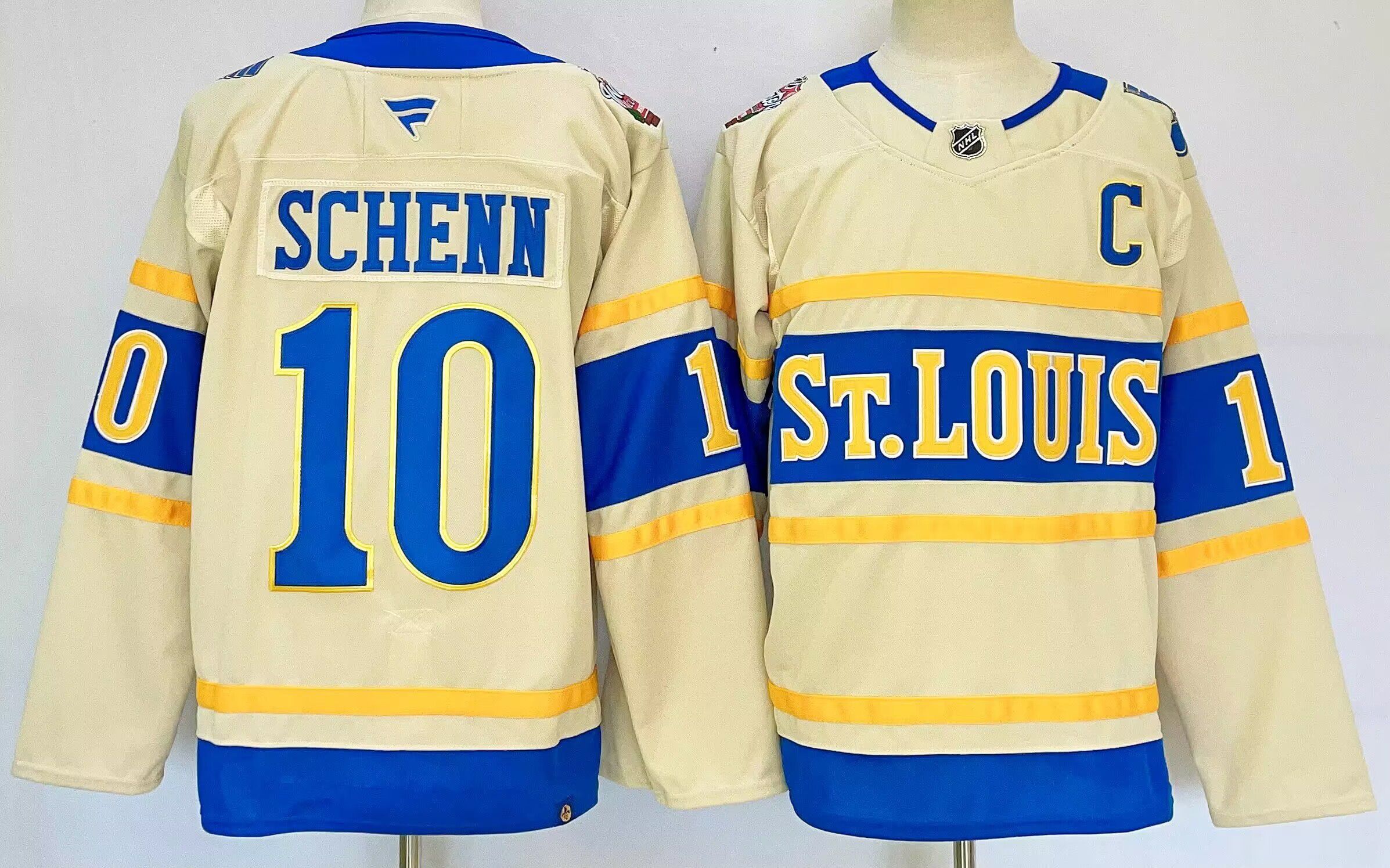 Men St.Louis Blues #10 Schenn Cream 2026 Adidias NHL Jersey style 001->youth nhl jersey->Youth Jersey